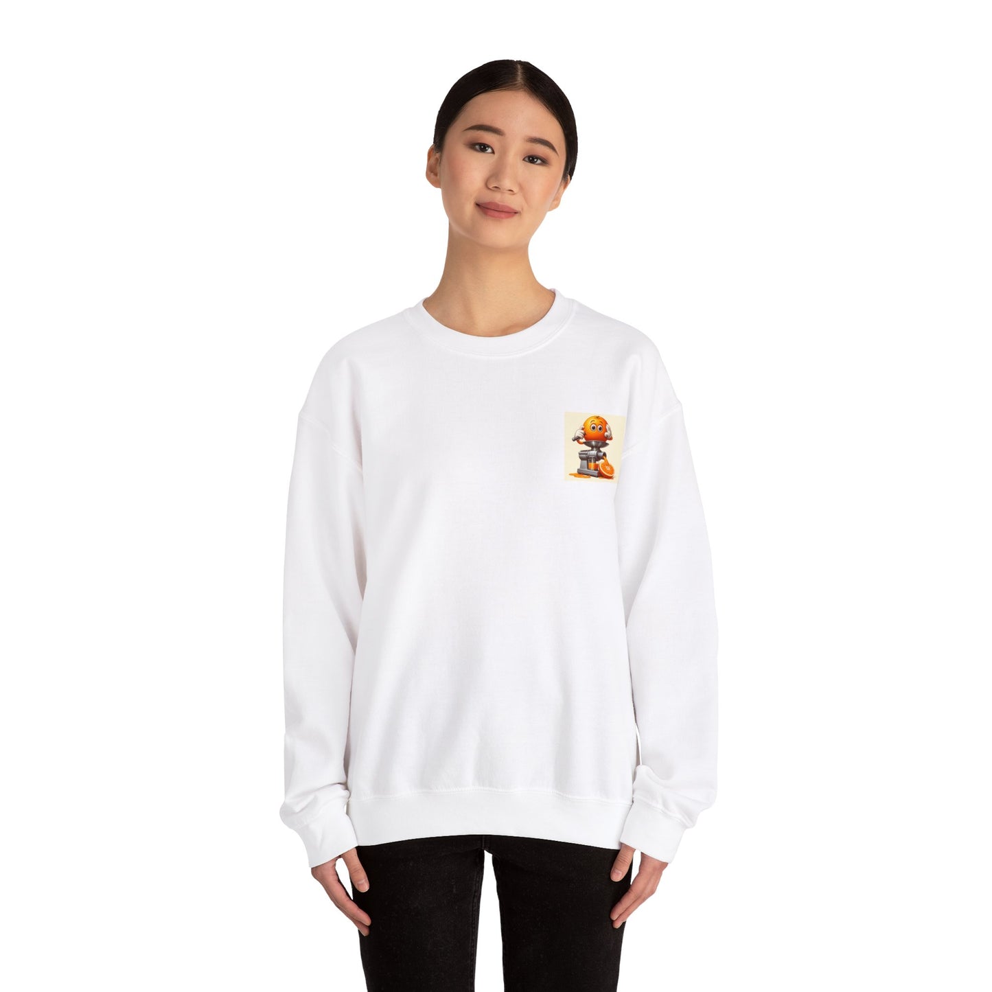 Orange Crewneck Sweatshirt