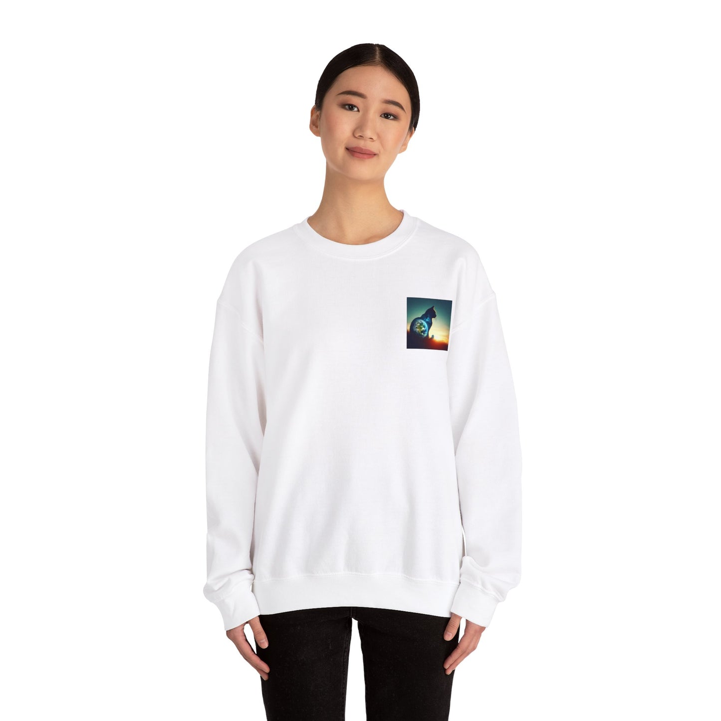 Cat Crewneck Sweatshirt